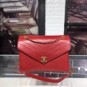 Chanel Flap Bag Calfskin & Gold-Tone Metal A57550 Burgundy JH03674Pu45