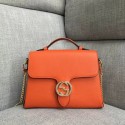 Gucci GG Calf leather top quality tote bag 510302 orange JH00878KY38