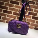 Gucci GG Marmont Matelasse Shoulder Bag 447632 purple JH00862lu18