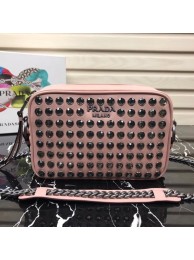 Best Replica Prada Diagramme bag with crystals 1BH103 pink JH05502sm35