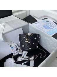 Chanel mini drawstring bag AS2518 black JH01756Mo27