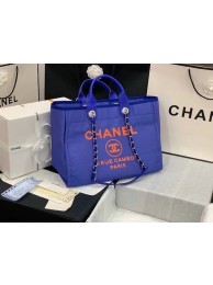 Chanel Original large shopping bag 66941 blue JH01746Fs54