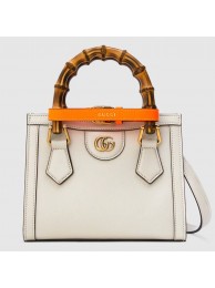 Gucci Diana mini tote bag 655661 White JH01907xK90