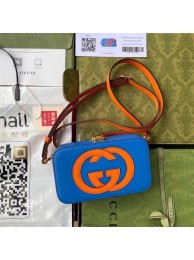 Gucci Interlocking G mini bag 658230 Blue JH01895Sx31