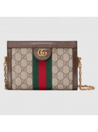 Gucci Ophidia mini shoulder bag 602676 brown JH01903gK59