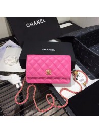 Imitation Chanel Original Small classic Sheepskin flap bag AS33814 rose JH02328mv84