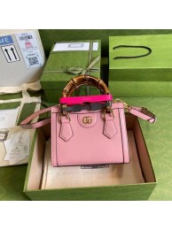 Top Gucci Diana mini tote bag 655661 pink JH01892oA83